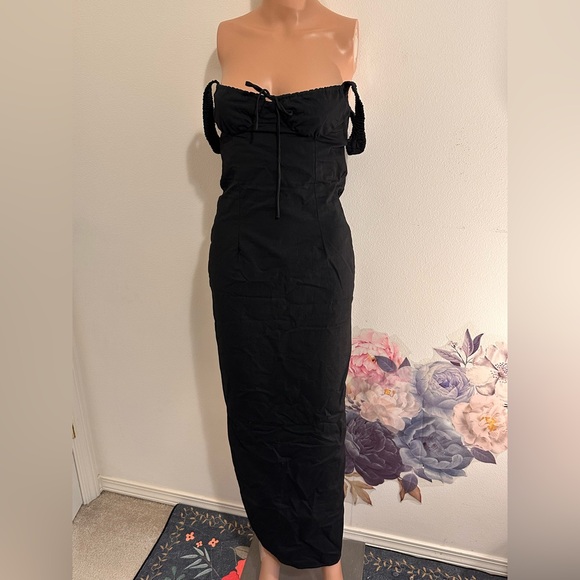 LIONESS Hot Nights Maxi Dress in Onyx black - Picture 4 of 5